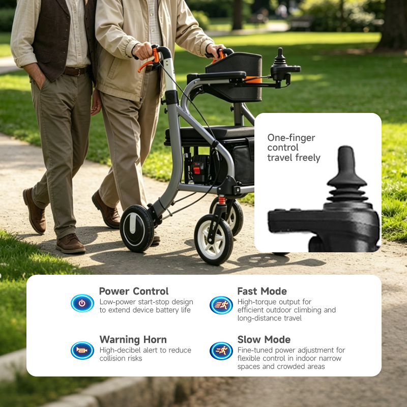 Medical Rehabilitation Power Wheelchair With Ergonomic Soft Seat For Elder Patients Home Travel Electric Rollator Walker - Buy  Product on Alibaba.com