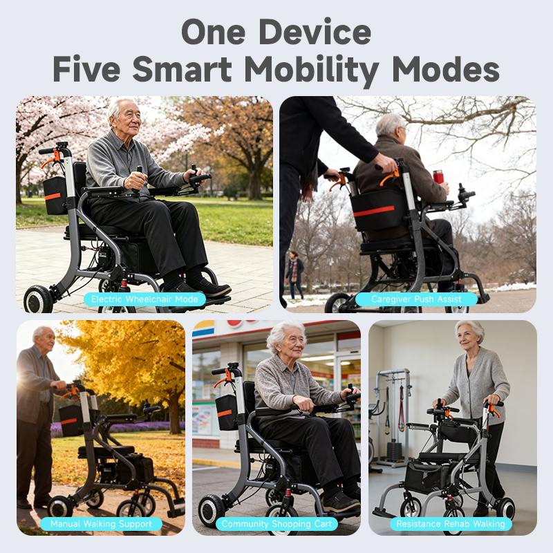 Medical Rehabilitation Power Wheelchair With Ergonomic Soft Seat For Elder Patients Home Travel Electric Rollator Walker - Buy  Product on Alibaba.com