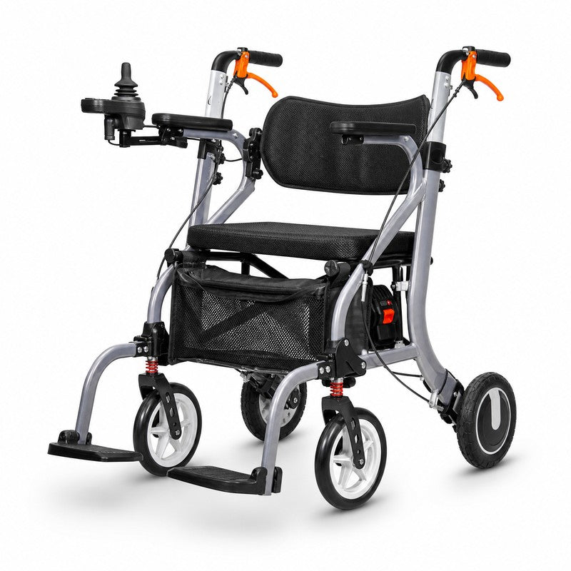TEETHOO 3 in 1 Electric Walker Wheelchair Combo Rollator Walker with Seat